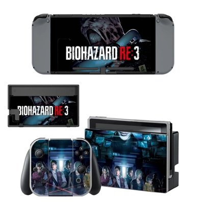 Biohazard RE3 decal skin for Nintendo Switch Console and C.. Biohazard RE3 decal skin for Nintendo Switch Console and C..
