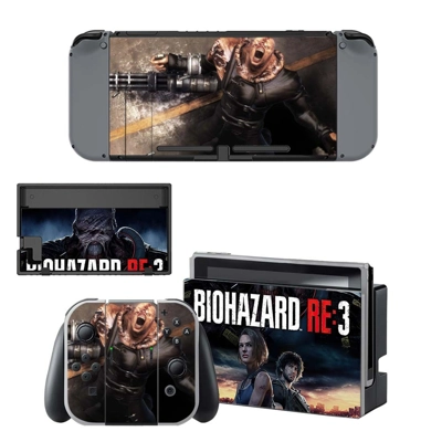 Biohazard RE3 decal skin for Nintendo Switch Console and Controllers