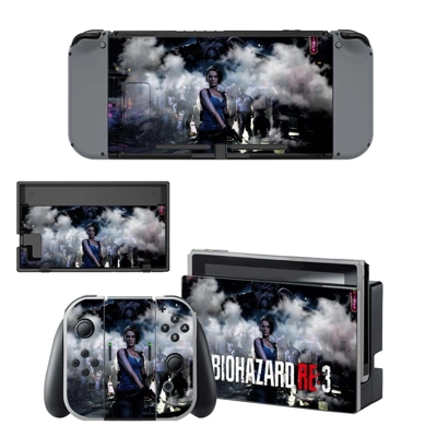 Biohazard RE3 decal skin for Nintendo Switch Console and C.. Biohazard RE3 decal skin for Nintendo Switch Console and C..