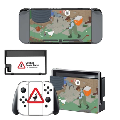 Untitled Goose Game decal skin for Nintendo Switch Console.. Untitled Goose Game decal skin for Nintendo Switch Console..