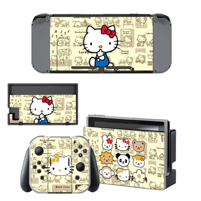 Hello Kitty decal skin for Nintendo Switch Console and Controllers