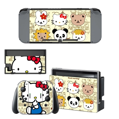 Hello Kitty decal skin for Nintendo Switch Console and Controllers