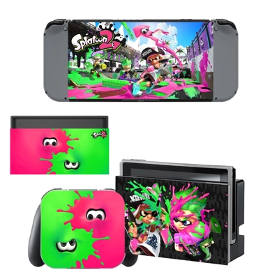 Splatoon 2 decal skin for Nintendo Switch Console and Cont.. Splatoon 2 decal skin for Nintendo Switch Console and Cont..