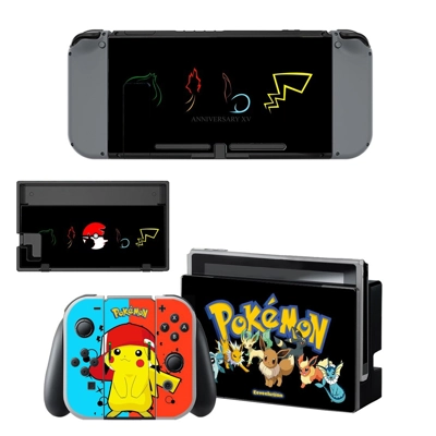 Pokemon Pikachu decal skin for Nintendo Switch Console and.. Pokemon Pikachu decal skin for Nintendo Switch Console and..