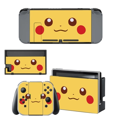 Pokemon Pikachu decal skin for Nintendo Switch Console and.. Pokemon Pikachu decal skin for Nintendo Switch Console and..
