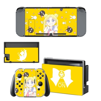 Sailor Moon kawaii decal skin for Nintendo Switch Console .. Sailor Moon kawaii decal skin for Nintendo Switch Console ..