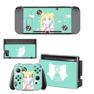 Sailor Moon kawaii decal skin for Nintendo Switch Console .. Sailor Moon kawaii decal skin for Nintendo Switch Console ..