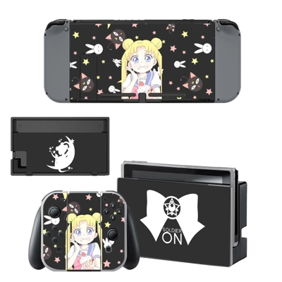 Sailor Moon kawaii decal skin for Nintendo Switch Console .. Sailor Moon kawaii decal skin for Nintendo Switch Console ..