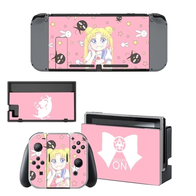 Sailor Moon kawaii decal skin for Nintendo Switch Console .. Sailor Moon kawaii decal skin for Nintendo Switch Console ..