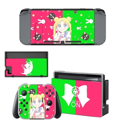 Sailor Moon kawaii decal skin for Nintendo Switch Console .. Sailor Moon kawaii decal skin for Nintendo Switch Console ..