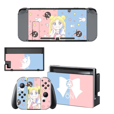 Sailor Moon kawaii decal skin for Nintendo Switch Console .. Sailor Moon kawaii decal skin for Nintendo Switch Console ..