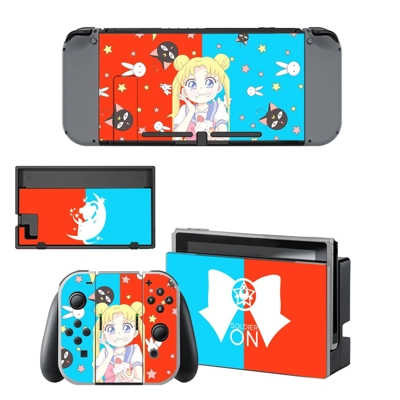 Sailor Moon kawaii decal skin for Nintendo Switch Console .. Sailor Moon kawaii decal skin for Nintendo Switch Console ..