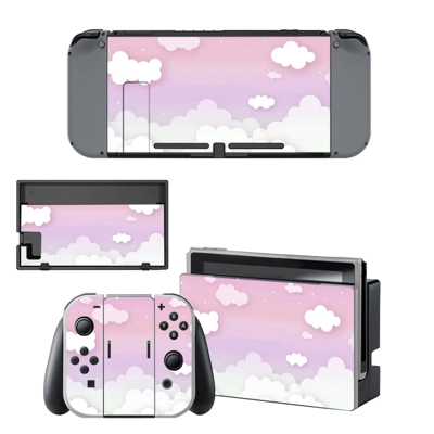 Cloud decal skin for Nintendo Switch Console and Controllers