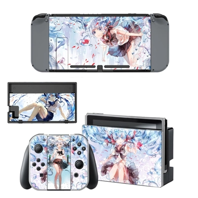 Hatsune Miku decal skin for Nintendo Switch Console and Co.. Hatsune Miku decal skin for Nintendo Switch Console and Co..
