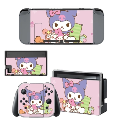 Hello Kitty kuromi decal skin for Nintendo Switch Console and Controllers