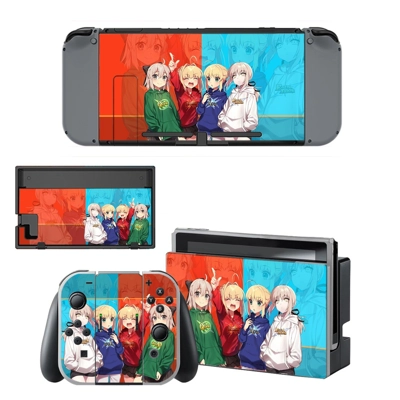Cartoon Anime decal skin for Nintendo Switch Console and C.. Cartoon Anime decal skin for Nintendo Switch Console and C..