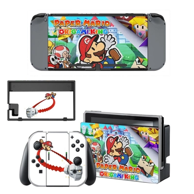 Paper Mario decal skin for Nintendo Switch Console and Con.. Paper Mario decal skin for Nintendo Switch Console and Con..