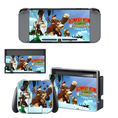 Donkey Kong Kingdom decal skin for Nintendo Switch Console and Controllers