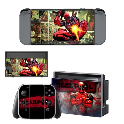 Deadpool decal skin for Nintendo Switch Console and Contro.. Deadpool decal skin for Nintendo Switch Console and Contro..
