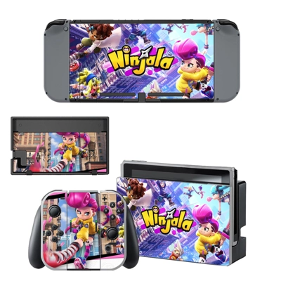 Bubble Gum Ninja War decal skin for Nintendo Switch Console and Controllers
