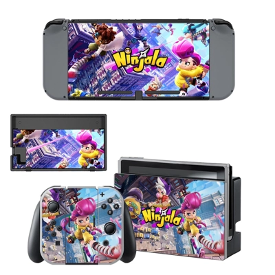 Bubble Gum Ninja War decal skin for Nintendo Switch Console and Controllers