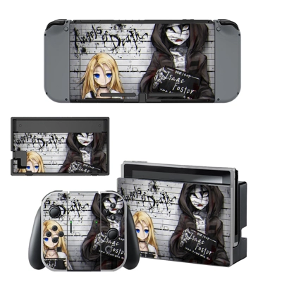 Anime Angels of Death decal skin for Nintendo Switch Console and Controllers