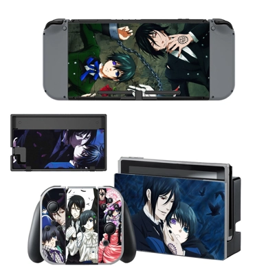 Anime Kuroshitsuji decal skin for Nintendo Switch Console .. Anime Kuroshitsuji decal skin for Nintendo Switch Console ..