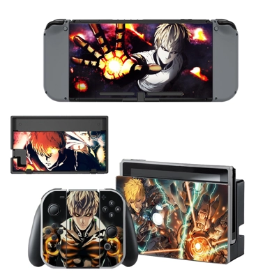 Anime One Punch Man decal skin for Nintendo Switch Console.. Anime One Punch Man decal skin for Nintendo Switch Console..