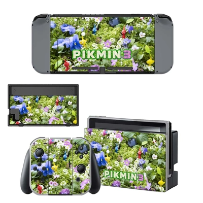 Pikmin 3 decal skin for Nintendo Switch Console and Contro.. Pikmin 3 decal skin for Nintendo Switch Console and Contro..