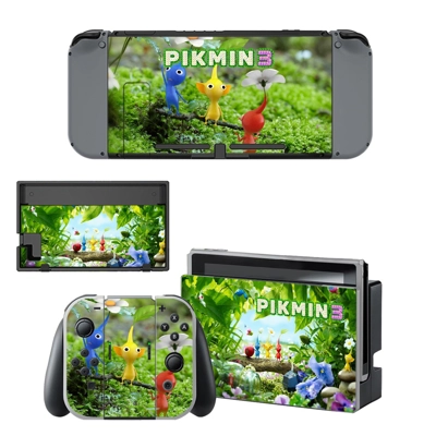 Pikmin 3 decal skin for Nintendo Switch Console and Contro.. Pikmin 3 decal skin for Nintendo Switch Console and Contro..