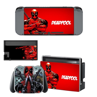 Deadpool decal skin for Nintendo Switch Console and Contro.. Deadpool decal skin for Nintendo Switch Console and Contro..