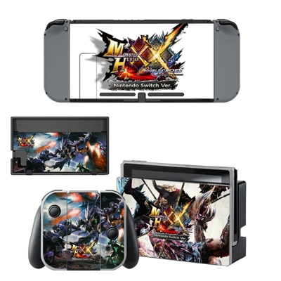 Monster Hunter XX decal skin for Nintendo Switch Console a.. Monster Hunter XX decal skin for Nintendo Switch Console a..