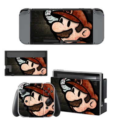 Super Mario decal skin for Nintendo Switch Console and Con.. Super Mario decal skin for Nintendo Switch Console and Con..