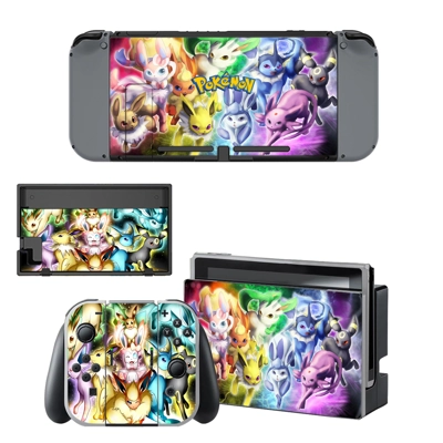 Pokemon decal skin for Nintendo Switch Console and Control.. Pokemon decal skin for Nintendo Switch Console and Control..
