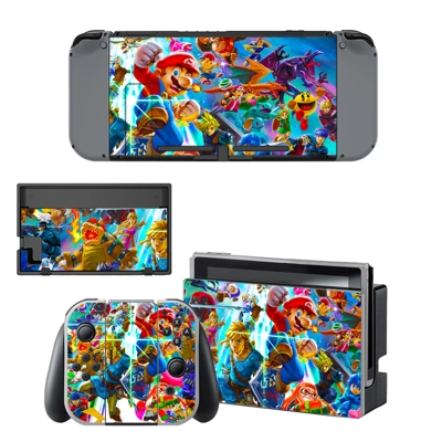 Super Mario decal skin for Nintendo Switch Console and Con.. Super Mario decal skin for Nintendo Switch Console and Con..