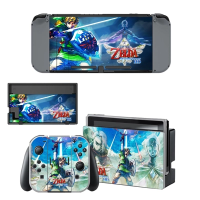 Zelda Skyward Sword decal skin for Nintendo Switch Console.. Zelda Skyward Sword decal skin for Nintendo Switch Console..