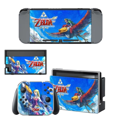 Zelda Skyward Sword decal skin for Nintendo Switch Console.. Zelda Skyward Sword decal skin for Nintendo Switch Console..