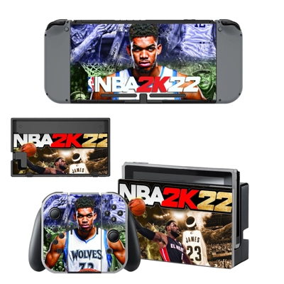 NBA 2K22 decal skin for Nintendo Switch Console and Controllers