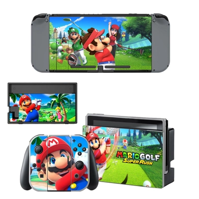 Mario Golf Super Rush decal skin for Nintendo Switch Console and Controllers