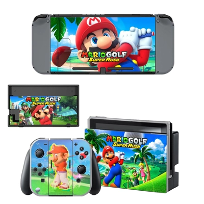 Mario Golf Super Rush decal skin for Nintendo Switch Conso.. Mario Golf Super Rush decal skin for Nintendo Switch Conso..