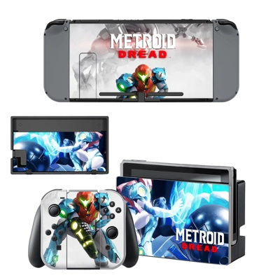 Metroid Dread decal skin for Nintendo Switch Console and C.. Metroid Dread decal skin for Nintendo Switch Console and C..