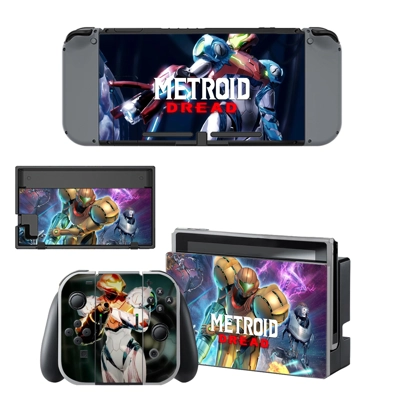 Metroid Dread decal skin for Nintendo Switch Console and C.. Metroid Dread decal skin for Nintendo Switch Console and C..