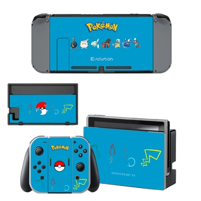 Pokemon Evolutions decal skin for Nintendo Switch Console .. Pokemon Evolutions decal skin for Nintendo Switch Console ..