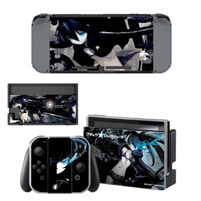 Black Rock Shooter decal skin for Nintendo Switch Console .. Black Rock Shooter decal skin for Nintendo Switch Console ..