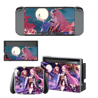 Honkai Academy decal skin for Nintendo Switch Console and .. Honkai Academy decal skin for Nintendo Switch Console and ..