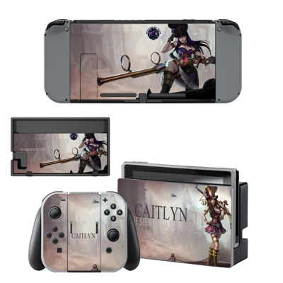 Caitlyn League of Legends decal skin for Nintendo Switch C.. Caitlyn League of Legends decal skin for Nintendo Switch C..