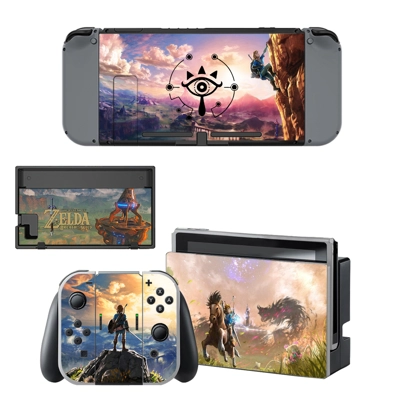Zelda Breath of the Wild decal skin for Nintendo Switch Console and Controllers