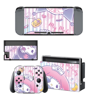 Kuromi decal skin for Nintendo Switch Console and Controll.. Kuromi decal skin for Nintendo Switch Console and Controll..