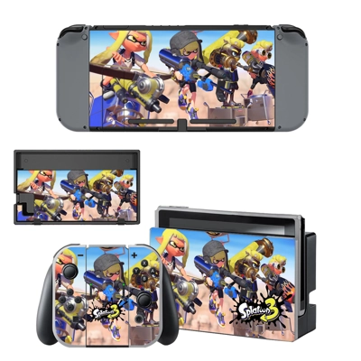 Splatoon 3 decal skin for Nintendo Switch Console and Cont.. Splatoon 3 decal skin for Nintendo Switch Console and Cont..