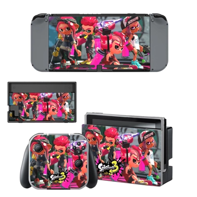 Splatoon 3 decal skin for Nintendo Switch Console and Cont.. Splatoon 3 decal skin for Nintendo Switch Console and Cont..